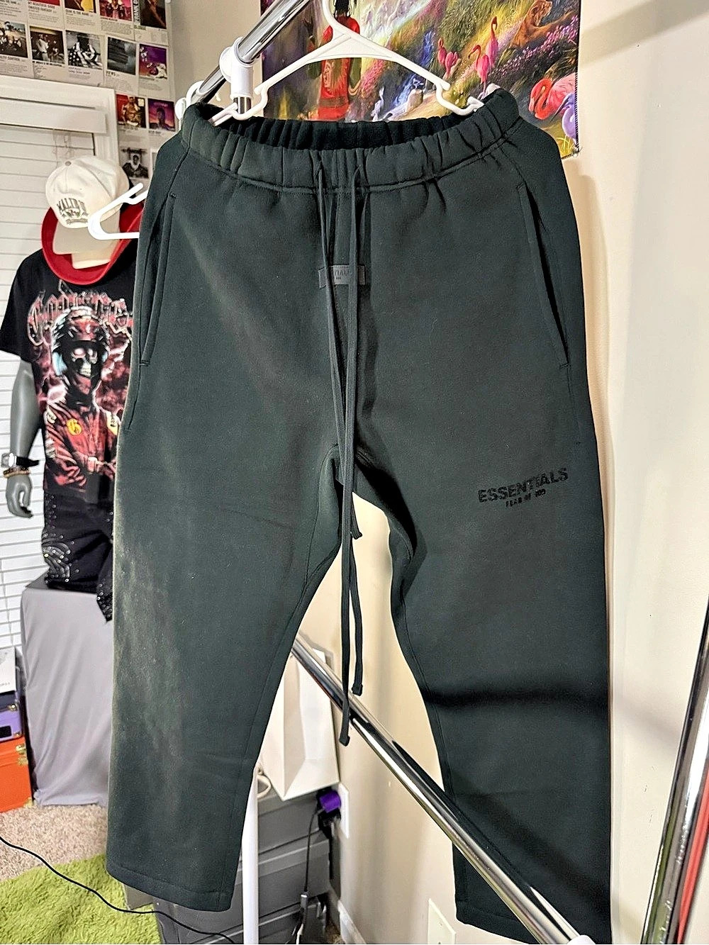 Fear of God Essentials Core Collection Sweatpants Men's Black Medium